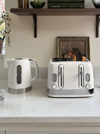 Laura Ashley Cotton White Jug Kettle 1.7L