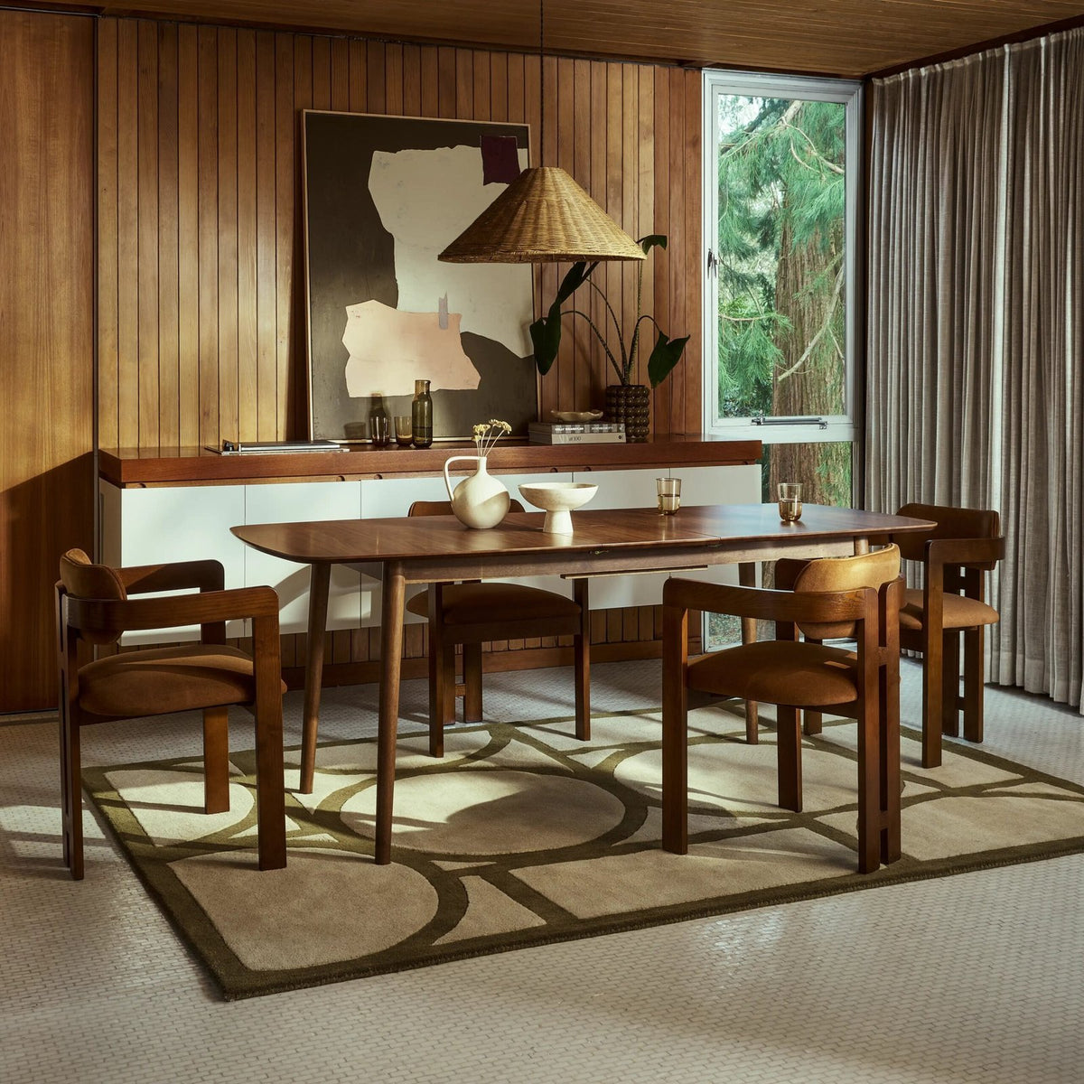 Abbe 6-8 Seat Rectangle
  Wooden Extendable Dining Table | Walnut – Laura Ashley