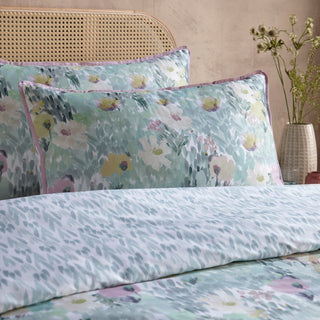 Abstract Floral Duvet Laura Ashley UK Cover Set - Green