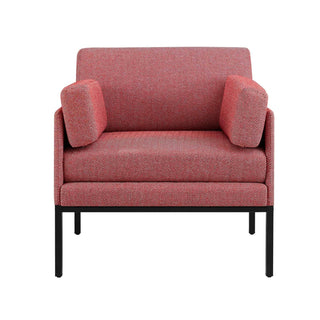 Ada Accent Chair - Berry Chevron – Black & Feather