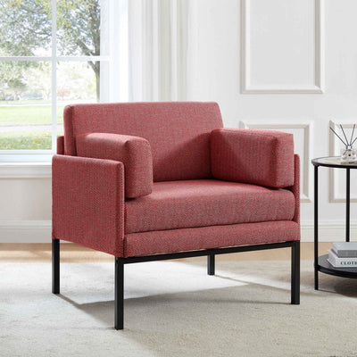 Ada Accent Chair - Berry Chevron – Black & Feather