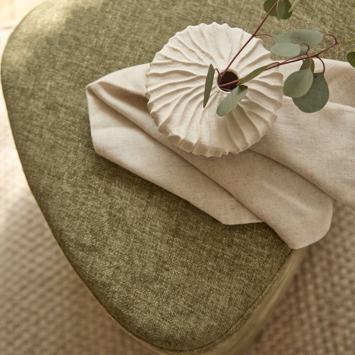 Alder Footstool - Moss Green – Laura Ashley
