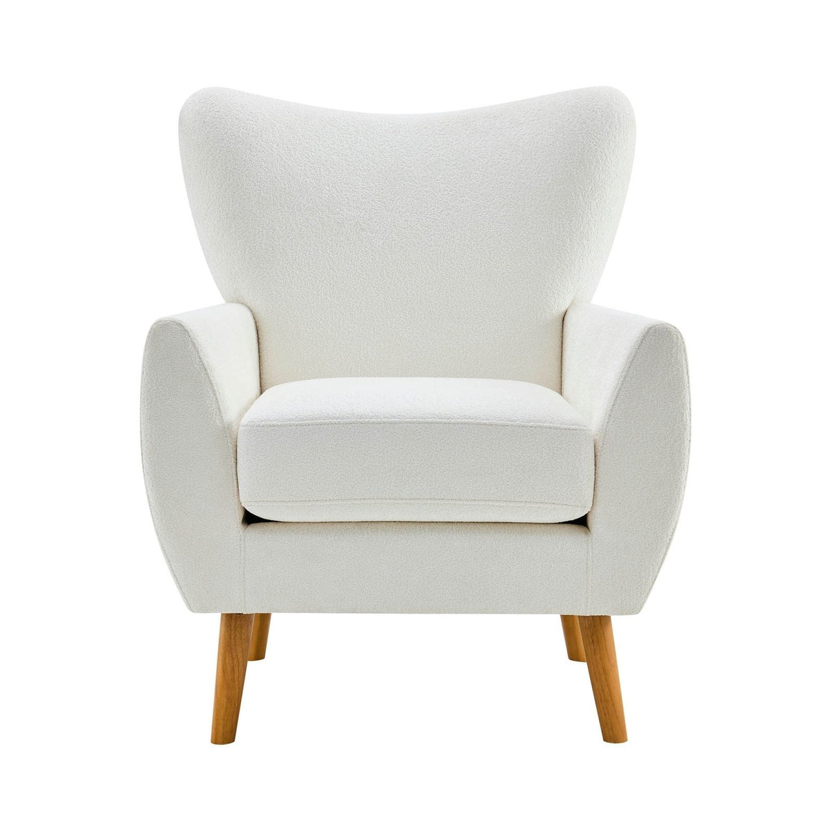 Alia Accent Chair - Chenille Ecru – Feather & Black