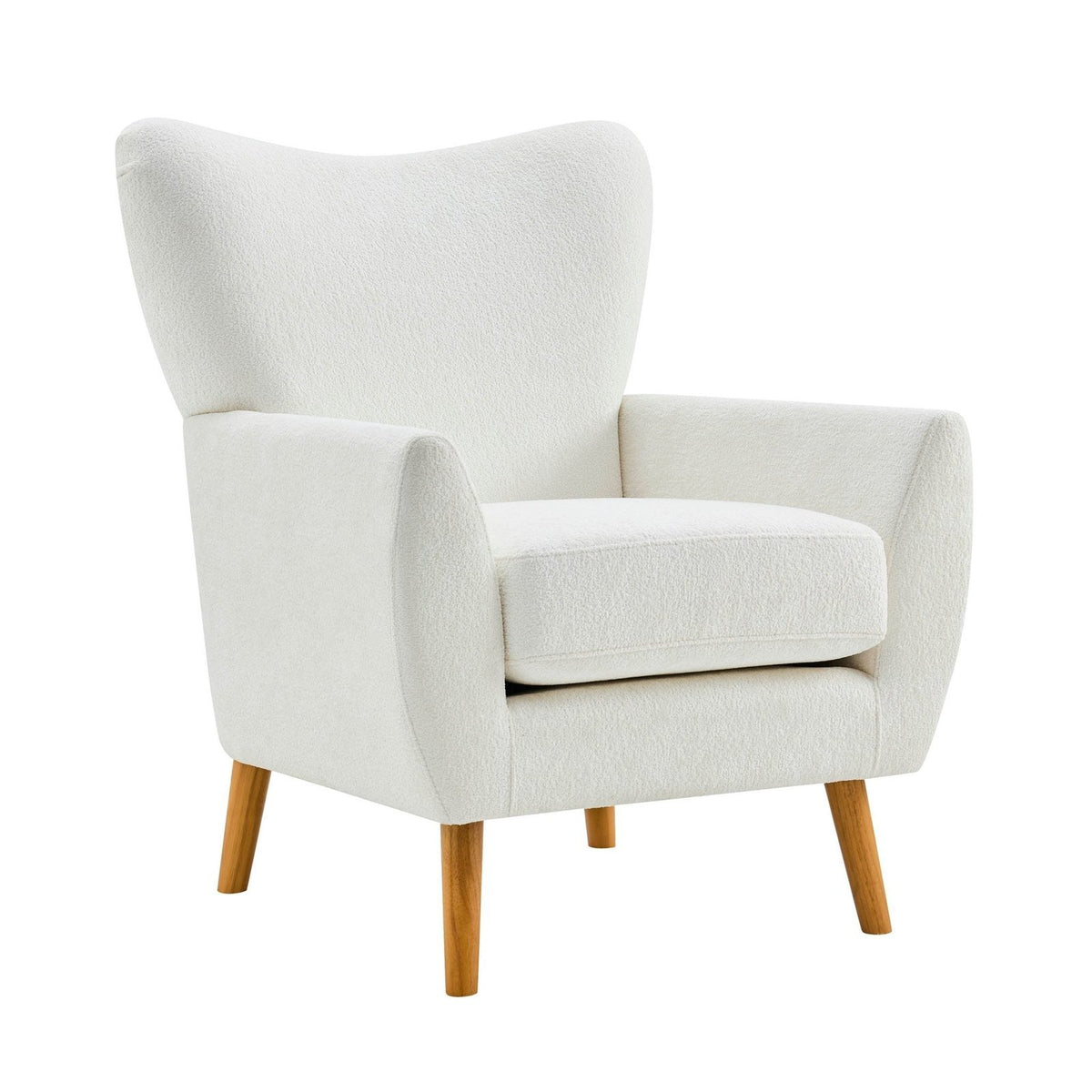 Alia Accent Chair - Chenille Ecru – Feather & Black