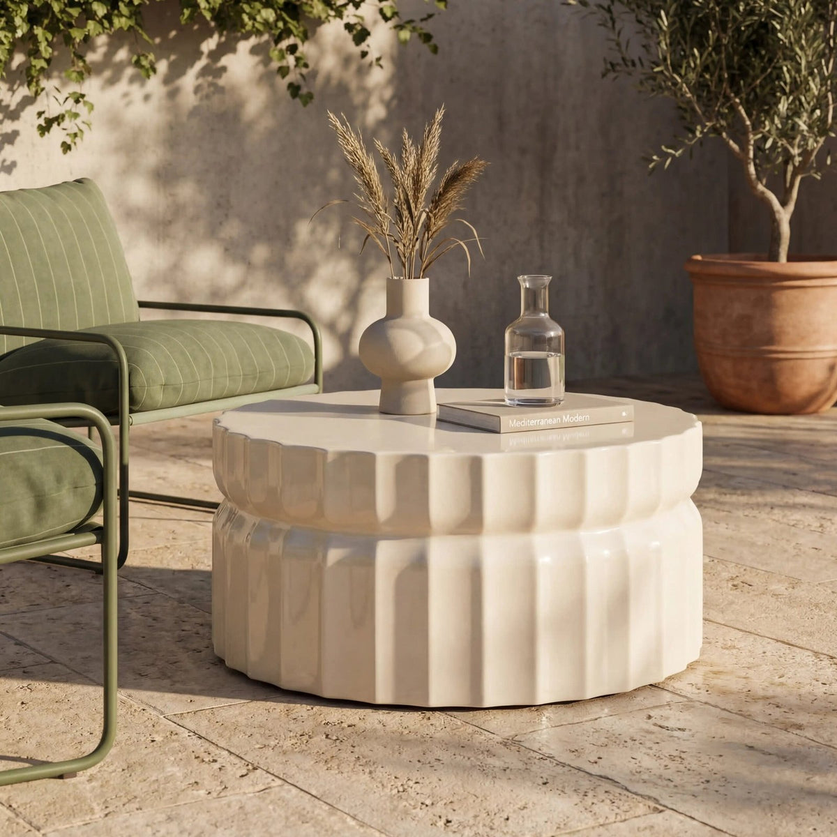 Amara Round Coffee Table | Porcelain Cream – Laura Ashley