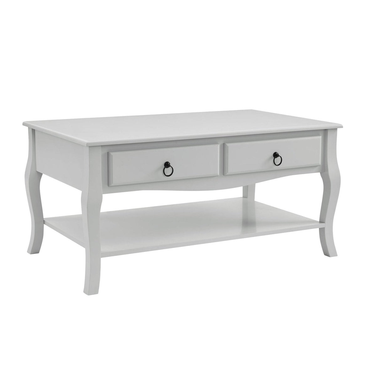 Amelie Coffee Table Black & Feather -  Light Grey