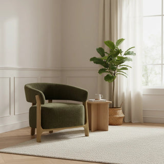 Amos Olive LauraAshley Chenille Accent Chair