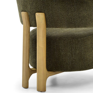 Amos Olive LauraAshley Chenille Accent Chair
