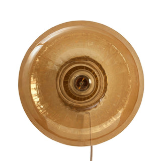 Anillo Glass Ring Feather & Black Wall Light - Amber