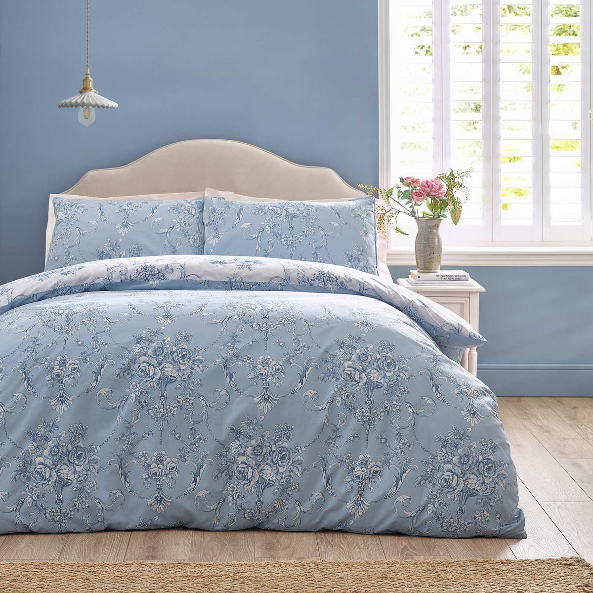 Antoinette Duvet Cover Laura Ashley Set - Blue
