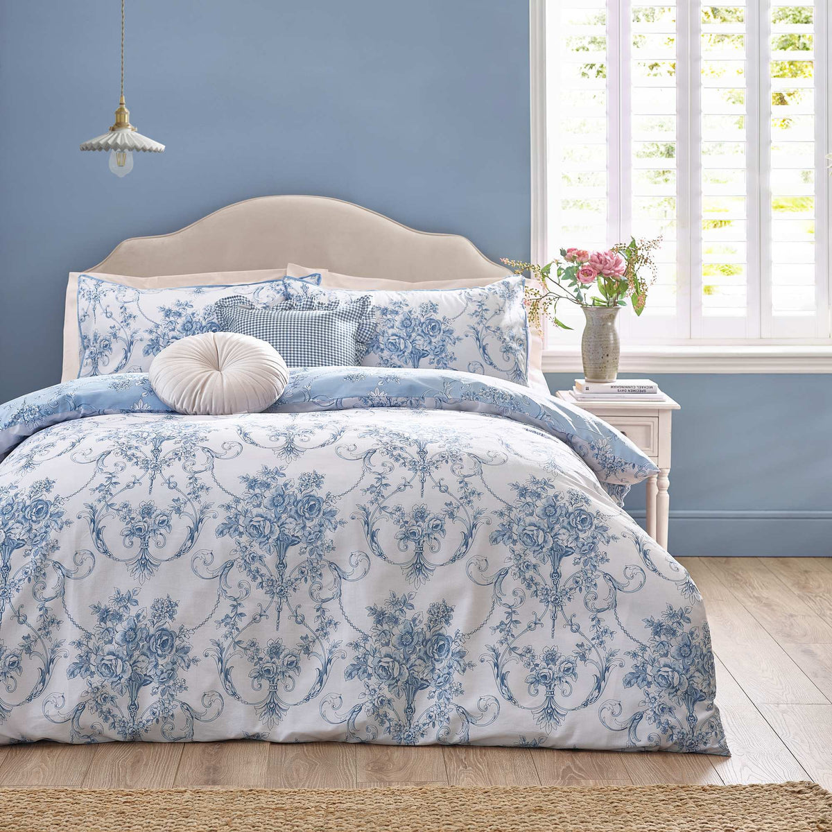 Antoinette Duvet Cover Laura Ashley Set - Blue
