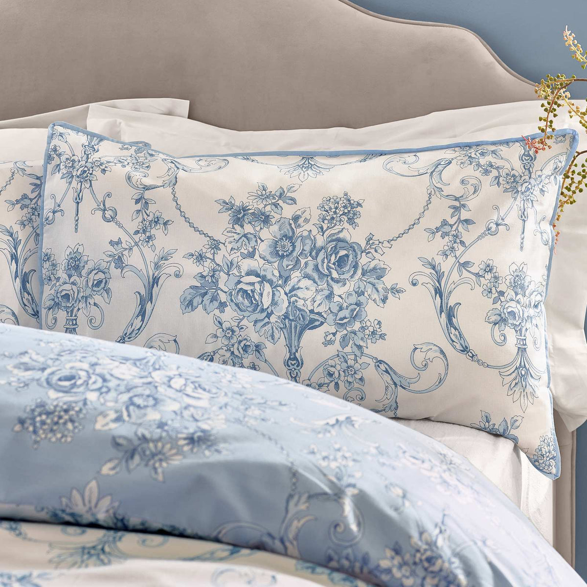 Antoinette Duvet Cover Laura Ashley Set - Blue