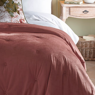 Appletree Austell Velvet Bedspread - Pink – Laura Ashley