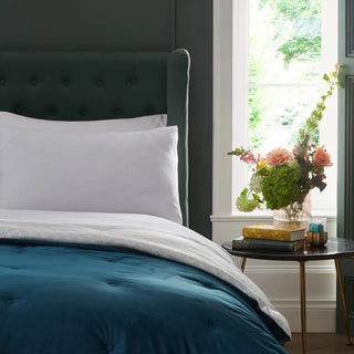 Appletree Austell Velvet Laura Ashley UK Bedspread - Teal