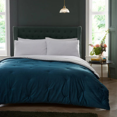 Appletree Austell Velvet Laura Ashley UK Bedspread - Teal