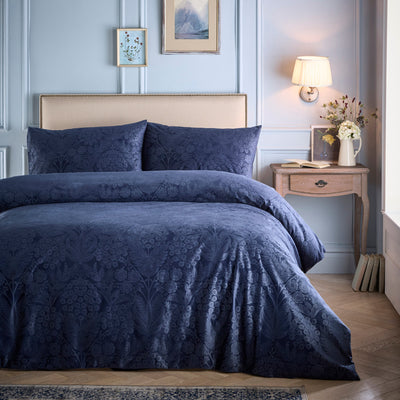 Appletree Heritage Berkley Duvet Laura Ashley Cover Set - Navy
