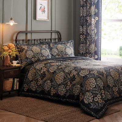 Appletree Heritage Evelina Duvet Cover Set - Navy – Laura Ashley UK