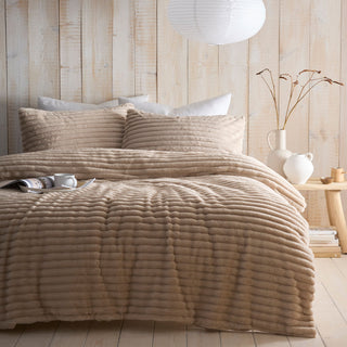 Appletree Hygge Morritz Faux Fur Duvet Cover Set - Natural – Laura Ashley