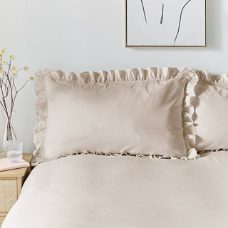 Appletree Loft Cassia Frill Duvet Cover Set - Natural – Laura Ashley