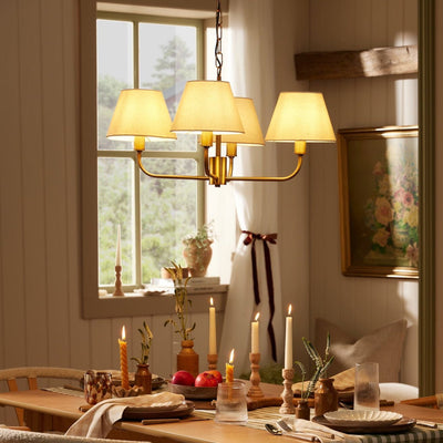 April 4 Light Pendant Chandelier - White/Bronze – Black & Feather