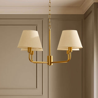 April 4 Light Pendant Chandelier - White/Bronze – Black & Feather