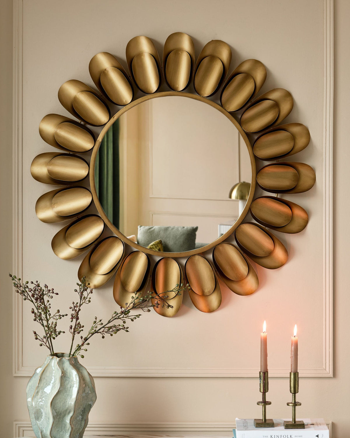 Arani gold round wall mirror – Laura Ashley