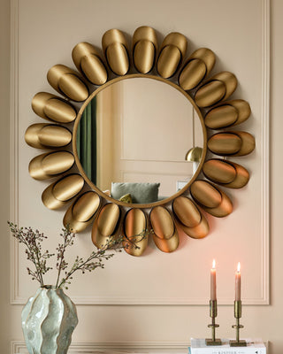 Arani gold round wall mirror – Laura Ashley