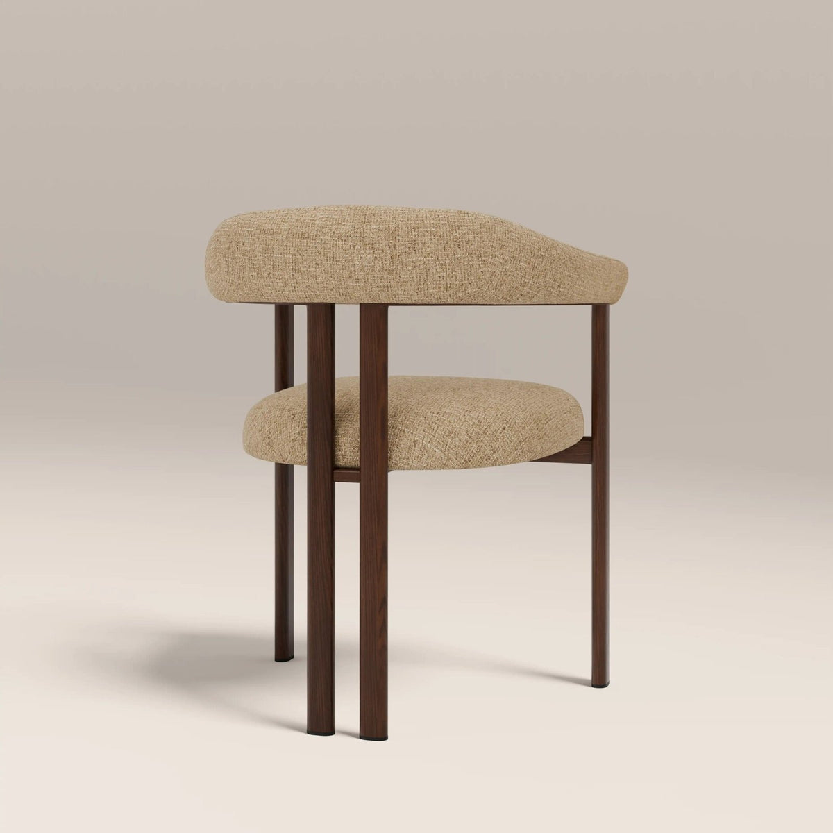 Arbor Carver Dining Chair | Speckled Latte Boucle & Walnut – Laura Ashley