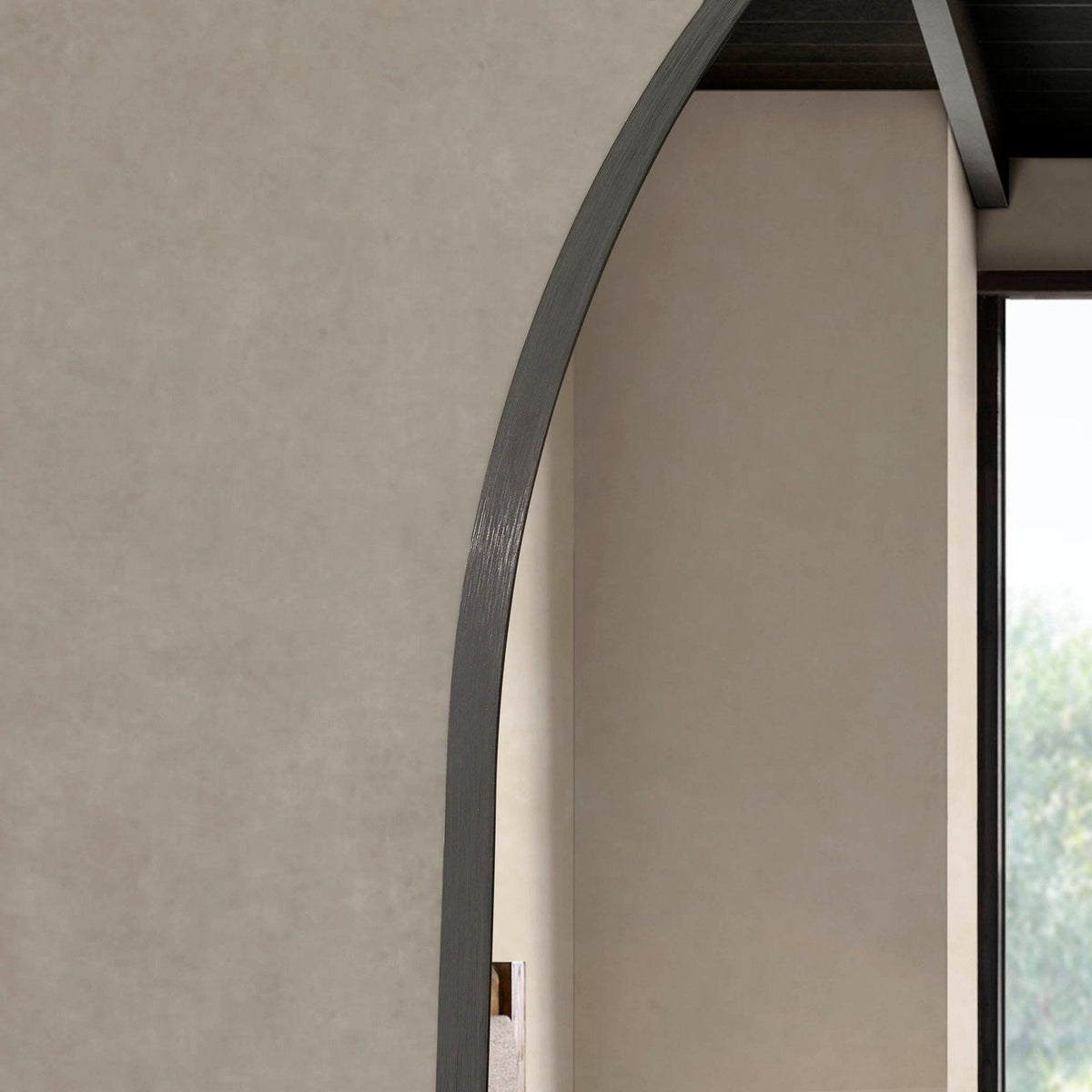 Arched Wall Mirror - Black – Feather & Black