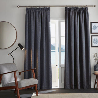 Ardely Blackout Pencil Pleat Curtains - Indigo – Laura Ashley UK