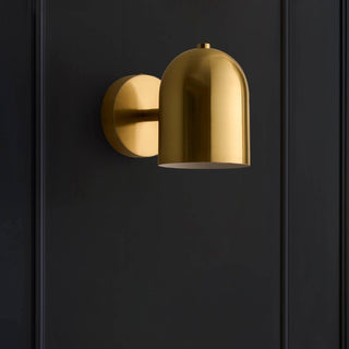 Arden LED Rechargeable Feather & Black Wall Light - Gold