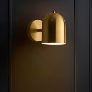 Arden LED Rechargeable Feather & Black Wall Light - Gold