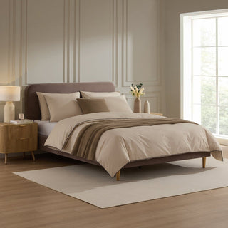 Ascot Bed Frame - Taupe – Black & Feather