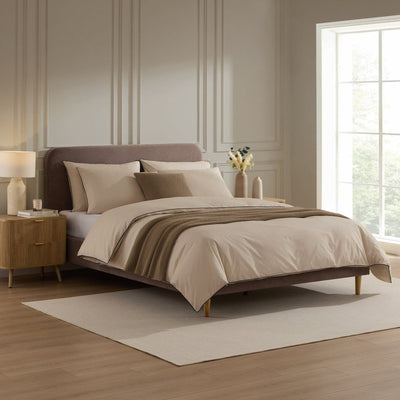 Ascot Bed Frame - Taupe – Black & Feather
