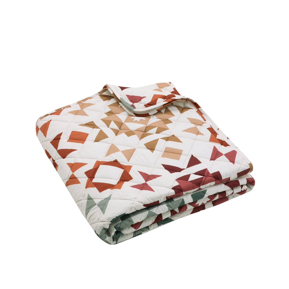 Autumn Patchwork Laura Ashley Bedspread - Natural