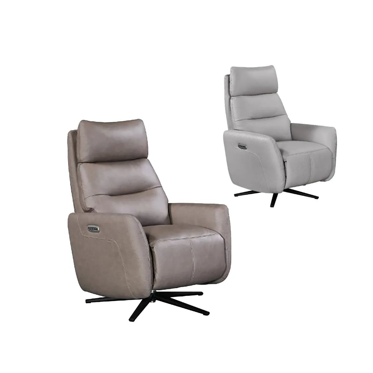 Aveline Leather Swivel Lift & Recliner Chair – Grey or Taupe – LauraAshley