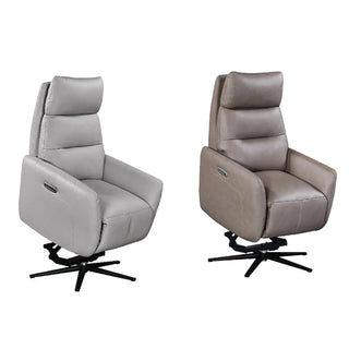 Aveline Leather Swivel Lift & Recliner Chair – Grey or Taupe – LauraAshley
