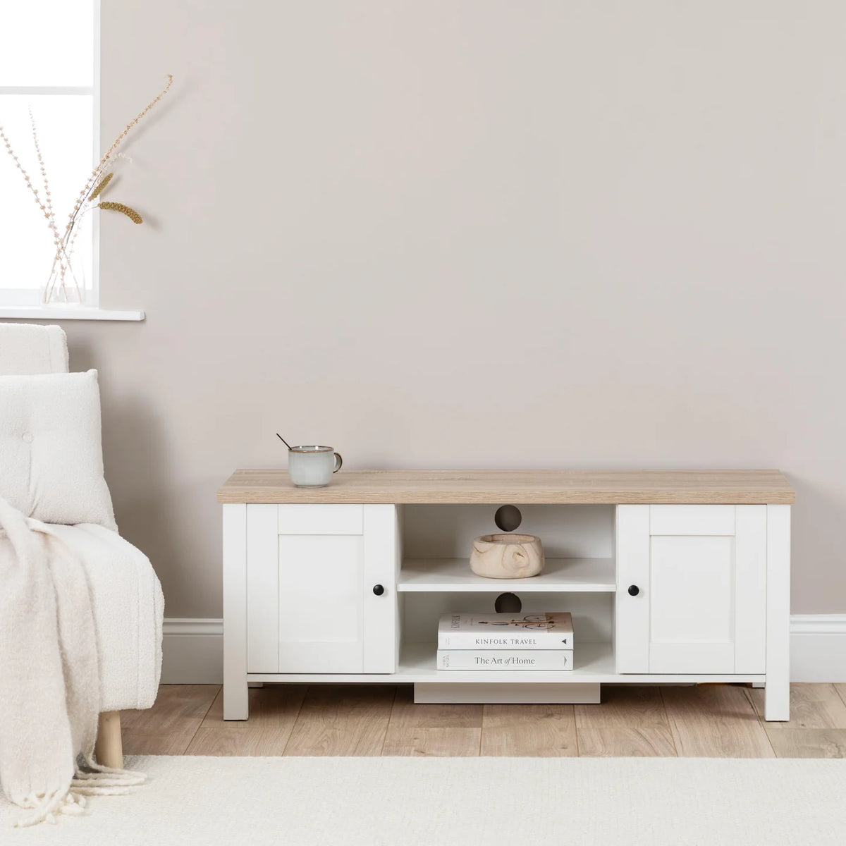 Bampton - White TV Unit
