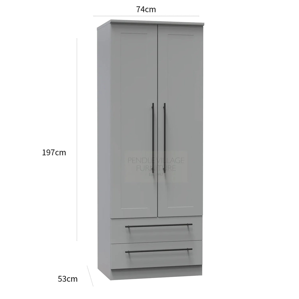 Beverly 2 Door Laura & Ashley 2 Drawer Wardrobe
