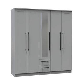 Beverly 5 Door Wardrobe with Mirror & Drawers – Laura & Ashley