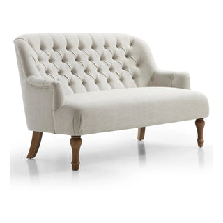 Bia Traditional Cream Linen LauraAshley Fabric 2 Seater Sofa