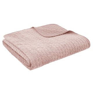 Bianca Attica Velvet Bedspread - Pink – Laura Ashley