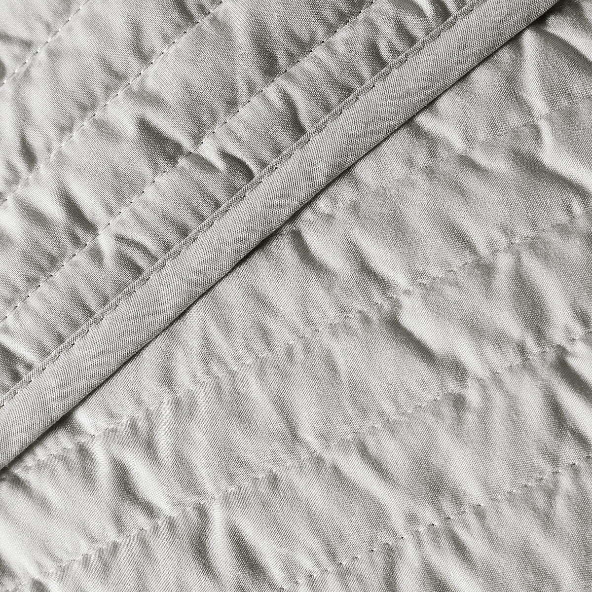 Bianca Quilted Lines Bedspread - Silver Grey – Laura Ashley