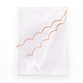 Black & Feather Amor Scallop Edge Table Runner - Pink Sand