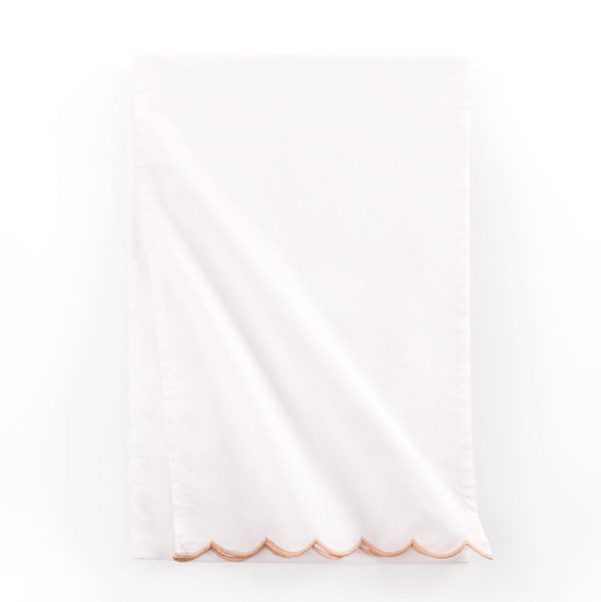Black & Feather Amor Scallop Edge Table Runner - Pink Sand