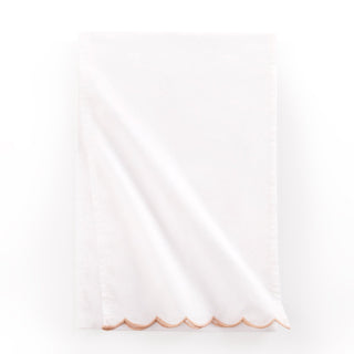 Black & Feather Amor Scallop Edge Table Runner - Pink Sand