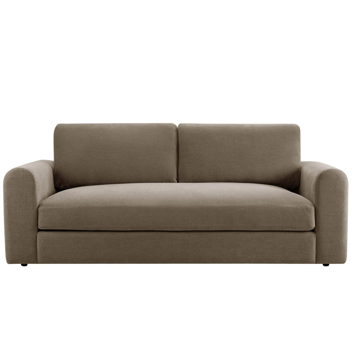 Black & Feather Antalya 3 Seater Sofa - Chenille Mushroom