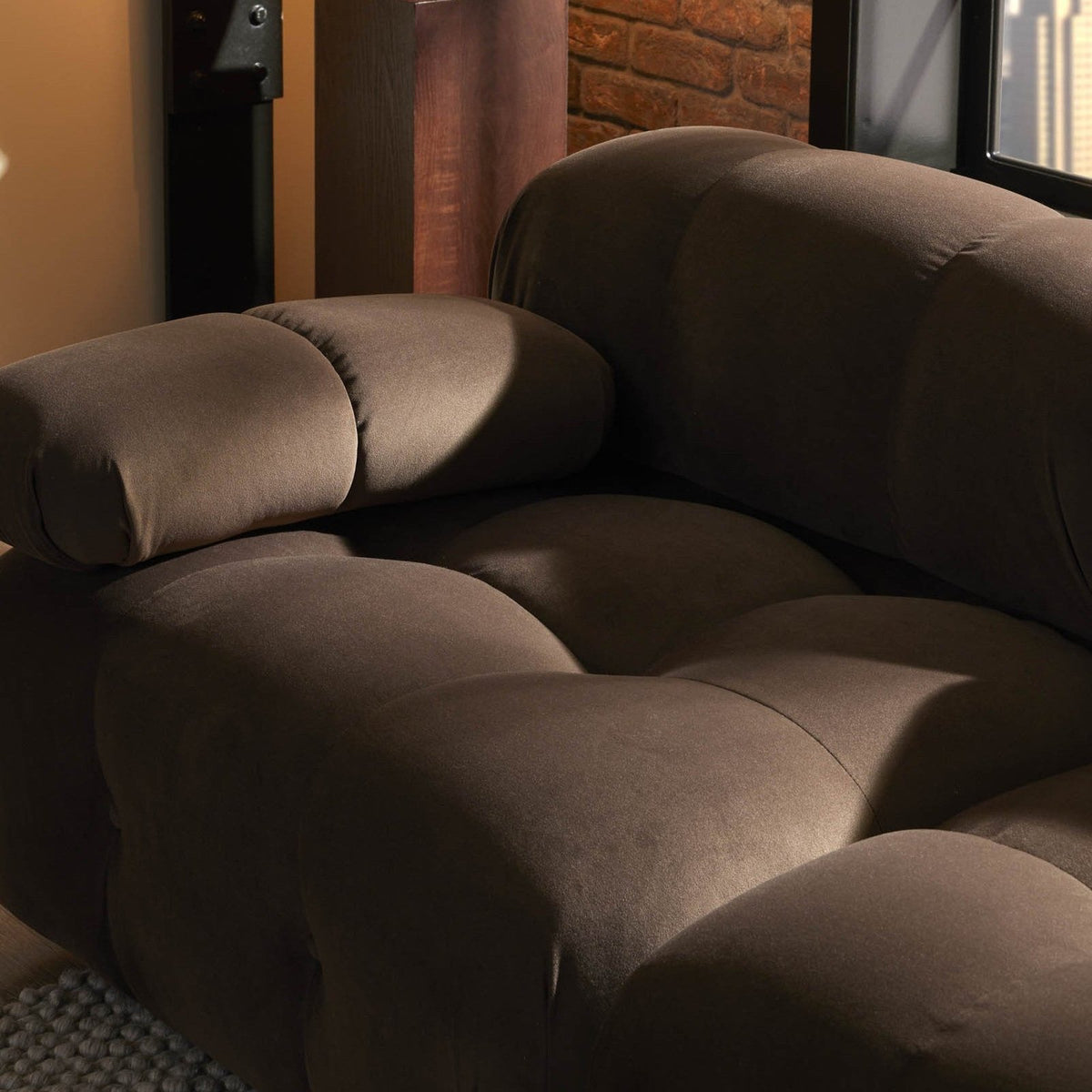 Black & Feather Bondi Armchair - Cappuccino
