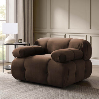Black & Feather Bondi Armchair - Cappuccino