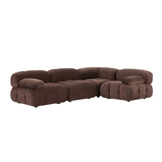 Black & Feather Bondi Small Right Hand L Shape Sofa - Cappuccino